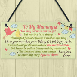 Red Ocean To My Mummy To Be Plaques Gifts From Bump Baby Shower Baby Girl Boy Present Keepsake - thumbnail 2