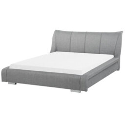 Beliani Waterbed Fabric Nantes 180 X 200 Cm (Eu Super King) Light Grey - thumbnail 1