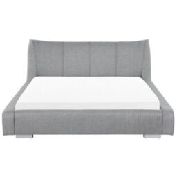 Beliani Waterbed Fabric Nantes 180 X 200 Cm (Eu Super King) Light Grey - thumbnail 4