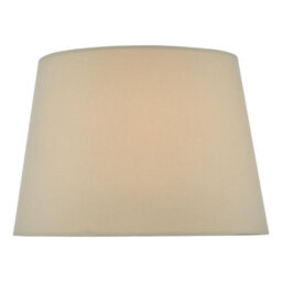 The Lighting Studio Alina Taupe Faux Silk Tapered Drum Shade 26Cm