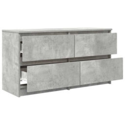 Berkfield Tv Cabinet Concrete Grey 100X35X54 Cm Engineered Wood - thumbnail 5