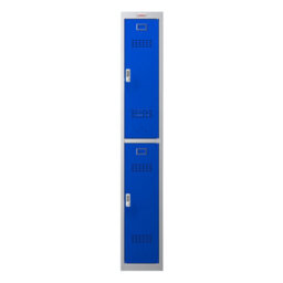 Phoenix Safe Company Phoenix Pl Series Pl1230Gbe 1 Column 2 Door Personal Locker Grey Body/blue Doors With Electronic Locks - thumbnail 3