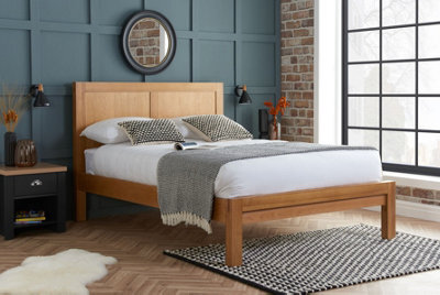 Save On Goods UK 5Ft King Size Solid, Strong Real Oak Bed Frame,bedstead.oak Wood Wooden - image 1