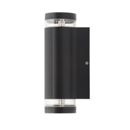 Zinc Ballini Fixed Matt Black Mains-Powered Led Outdoor Modern On/off Wall Light (Dia)9Cm - thumbnail 5