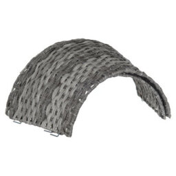 Christmas Village Round Rattan Tree Skirt Wicker Stand Basket Cover Foldable Durable Base For Xmas Tree Grey - thumbnail 8