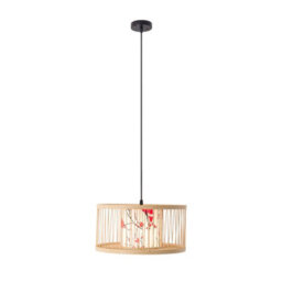 Darphe E27 Semi Open Bamboo Pendant Light - thumbnail 3