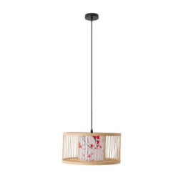 Darphe E27 Semi Open Bamboo Pendant Light - thumbnail 2