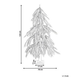 Beliani Outdoor Decoration Led Bifrost 123 Cm Christmas Tree Beige - thumbnail 3