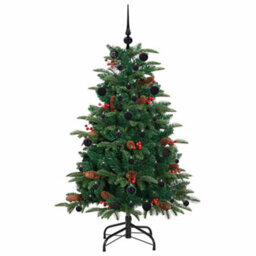 Vidaxl Artificial Christmas Tree With Led Strip Lights Green 150 Cm - thumbnail 4