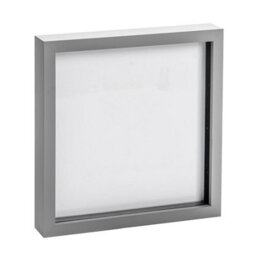 "Nicola Spring 10 X 10"" Photo Frame - Grey - 3D Photo Frame Picture Frame Box Portrait Display Case (53 X 53Cm)" - thumbnail 1