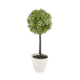 Urbn-Living Urbnliving 27Cm Height Decorative Artificial Outdoor Ball Green Plant Tree Pot Colour Medium - thumbnail 2