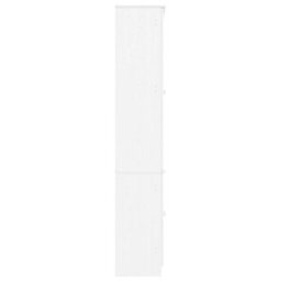 Vidaxl Glass Display Cabinet Alta White 77X35X186.5 Cm Solid Wood Pine - thumbnail 5