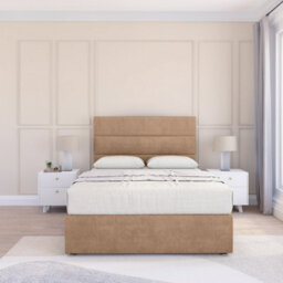"Sloomy 6Ft Texas Divan Bed Base Sand Naples ,2 Drawers & 54"" Floor Standing Headboard - Super King" - thumbnail 2