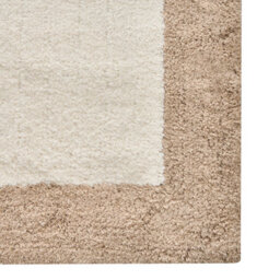 Wyld And Coco Beige And Brown Geometric Cotton Bath Mat, 60 X 90 Cm - thumbnail 6