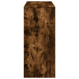Berkfield Bar Table With Shelf Smoked Oak 124X46X103.5 Cm Engineered Wood - thumbnail 5