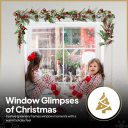 Shatchi Cypress Pine Garland - 180Cm Pe Artificial Christmas Wreath For Styling - thumbnail 5