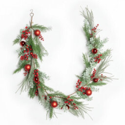 Shatchi Cypress Pine Garland - 180Cm Pe Artificial Christmas Wreath For Styling - thumbnail 1