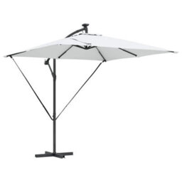 Berkfield Cantilever Banana Parasol Sand 249 X 249 X 250 Cm - thumbnail 2