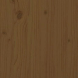 Berkfield Bed Frame Honey Brown Solid Wood 200X200 Cm - thumbnail 5