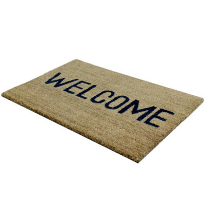 Jvl Welcome Latex Bottom Doormat Brown/black (One Size)