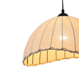 Thehotsale E27 1-Light Fabric Lampshade Floor Lamp With Foot Switch In White - thumbnail 3