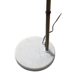 Thehotsale E27 1-Light Fabric Lampshade Floor Lamp With Foot Switch In White - thumbnail 6