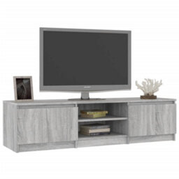 Walplus Tv Cabinet Grey Sonoma 140X40X35.5 Cm Engineered Wood - thumbnail 6