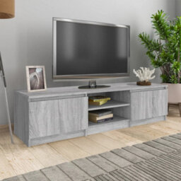 Walplus Tv Cabinet Grey Sonoma 140X40X35.5 Cm Engineered Wood - thumbnail 1