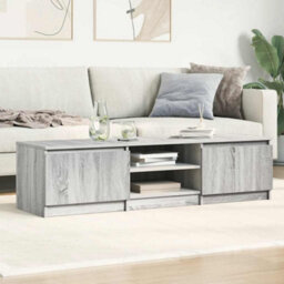 Walplus Tv Cabinet Grey Sonoma 140X40X35.5 Cm Engineered Wood - thumbnail 3