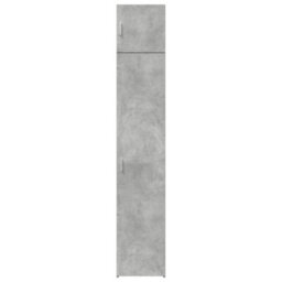 Berkfield Slim Storage Cabinet Concrete Grey 40X42.5X225 Cm Engineered Wood - thumbnail 4