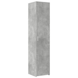 Berkfield Slim Storage Cabinet Concrete Grey 40X42.5X225 Cm Engineered Wood - thumbnail 6