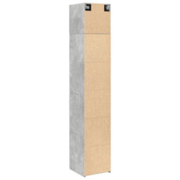 Berkfield Slim Storage Cabinet Concrete Grey 40X42.5X225 Cm Engineered Wood - thumbnail 8