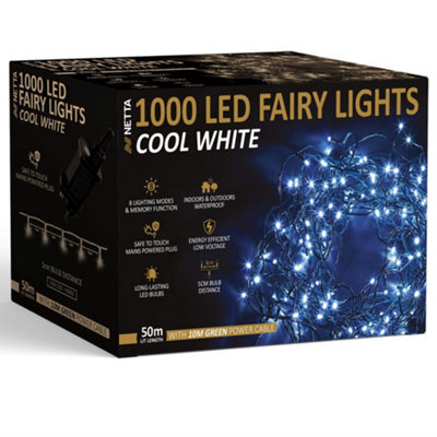NETTA 1000 Led 50M Fairy String Christmas Tree Lights Outdoor And ...