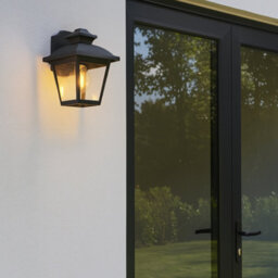 CGC Lighting Cgc Black Outdoor Wall Lantern Modern Vintage Light Garden Porch Patio Door Lamp Ip44 Weatherproof Polycarbonate E27 Screw - thumbnail 8