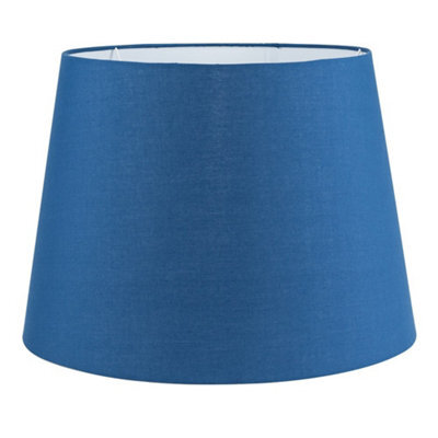 Valuelights Aspen Modern Tapered Table Floor Lamp Light Shade With Blue Fabric Finish (D)45.5Cm - image 1