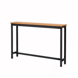 1 Tier Pear Wood Color Console Table Sofa Table Hallway Table Entryway Display - thumbnail 4
