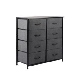 Levede 8 Drawer Fabric Chest Storage Organizer For Bedroom Home - thumbnail 2