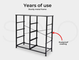 Levede 8 Drawer Fabric Chest Storage Organizer For Bedroom Home - thumbnail 7