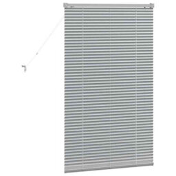 Berkfield Window Blind With Curtains Manual Silver Aluminium - thumbnail 7