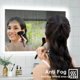 Probaty Bathrooms Bathroom Illuminated Led Mirror With Shaver Socket,demister Pad,800X600mm Rectangular Backlit Wall Mounted,touch Switch Ip44 - thumbnail 8