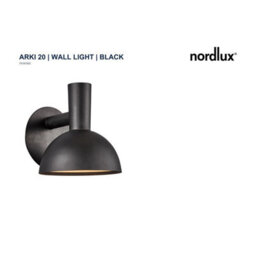 Nordlux Arki Outdoor Metal Wall Light Weatherproof Black,mains - thumbnail 5