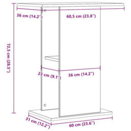 Walplus Old Wood Aquarium Stand 36X60.5X72.5 Cm Engineered Wood Fish Tank Cabinet - thumbnail 9