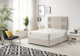 Somnior Beds Somnior Flexby Plush Silver 3Ft Memory Foam Divan Bed With 2 Drawers, Mattress & Headboard - Single - thumbnail 2