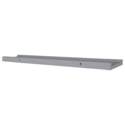 Vidaxl Picture Frame Ledge Shelves 2 Pcs Grey 80X9X3 Cm Mdf - thumbnail 6