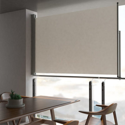 Berkfield Patio Retractable Side Awning 160 X 300 Cm Cream - image 1