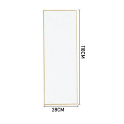 Living And Home Rectangular Over Door Full Length Framed Mirror Wall Mounted Mirror Gold 28 Cm X 118 Cm - thumbnail 5