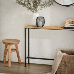 Sobuy Fsb19-E,console Table Hall Sofa Side End Table Wood Living Room,brown,w120Xd20Xh65 - thumbnail 7