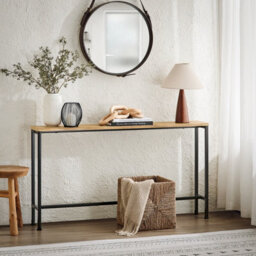 Sobuy Fsb19-E,console Table Hall Sofa Side End Table Wood Living Room,brown,w120Xd20Xh65 - thumbnail 9