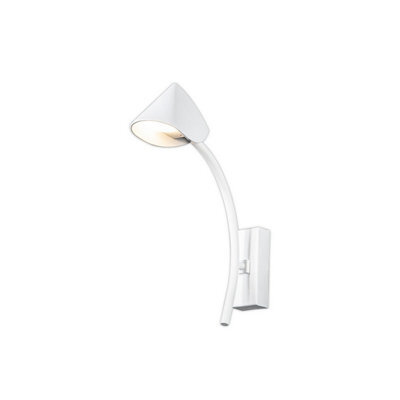 Luminosa Lighting Luminosa Capuccina 1 Light Wall Lamp, 7W Led, 3000K, 630Lm, White, 3Yrs Warranty - image 1