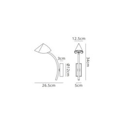 Luminosa Lighting Luminosa Capuccina 1 Light Wall Lamp, 7W Led, 3000K, 630Lm, White, 3Yrs Warranty - thumbnail 5
